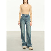 loose fit women's office jeans, view 5 - MRSLM