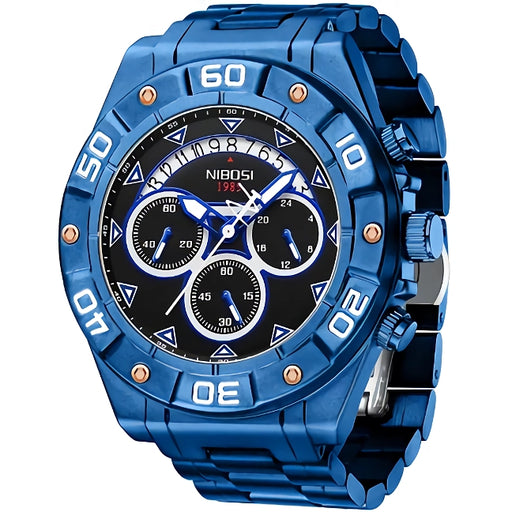 gold quartz sport watch, view 4 - MRSLM
