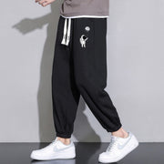 cropped casual loose mens long pants, view 5 - MRSLM