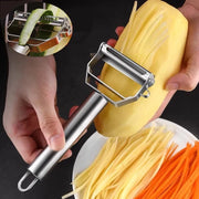 stainless steel double-head vegetable peeler, view 3 - MRSLM