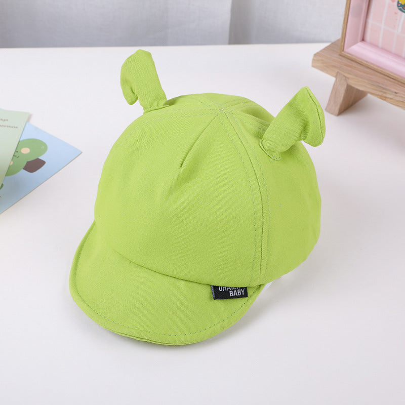 green cartoon baby hat, view 3 - MRSLM