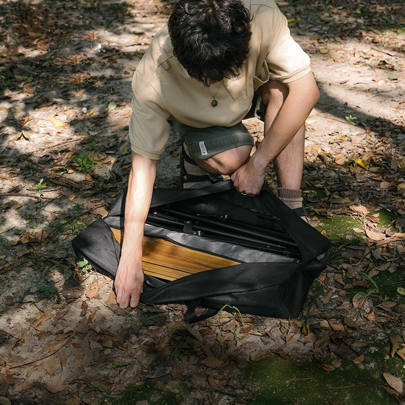 Tragbarer, klappbarer Campingtisch aus Aluminium