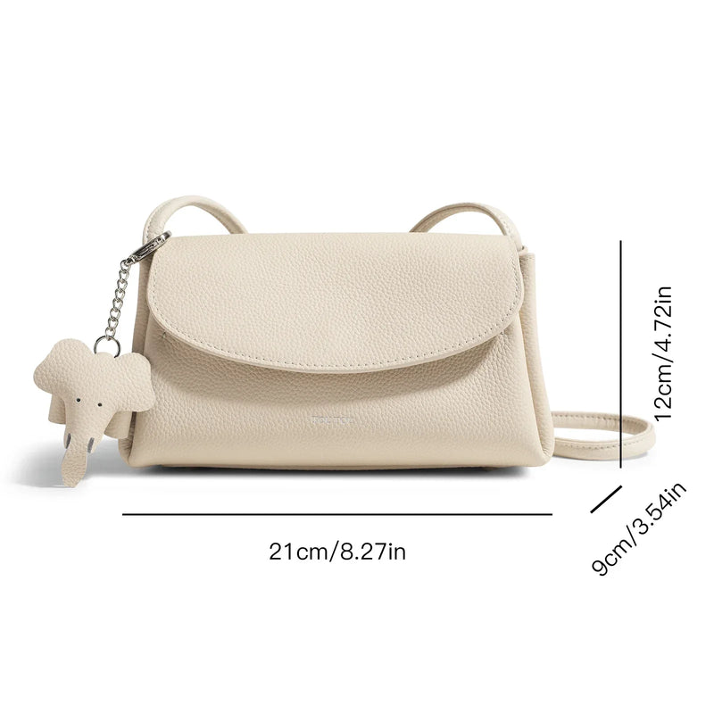 genuine togo grain leather handbag, view 8 - MRSLM