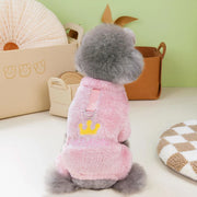 fleece pet jumpsuit, view 3 - MRSLM