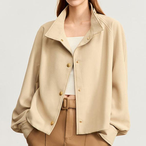 minimalist military women's coat - MRSLM