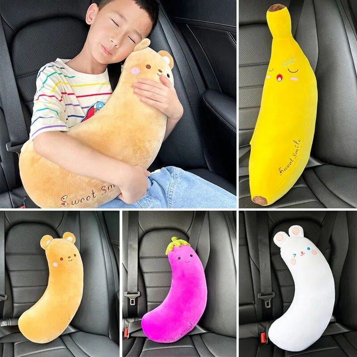 Plush Cartoon Animal Car Seat Belt Covers for Kids: Universal Shoulder Padding Protector