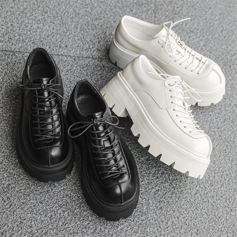 height increasing leather loafers, view 8 - MRSLM