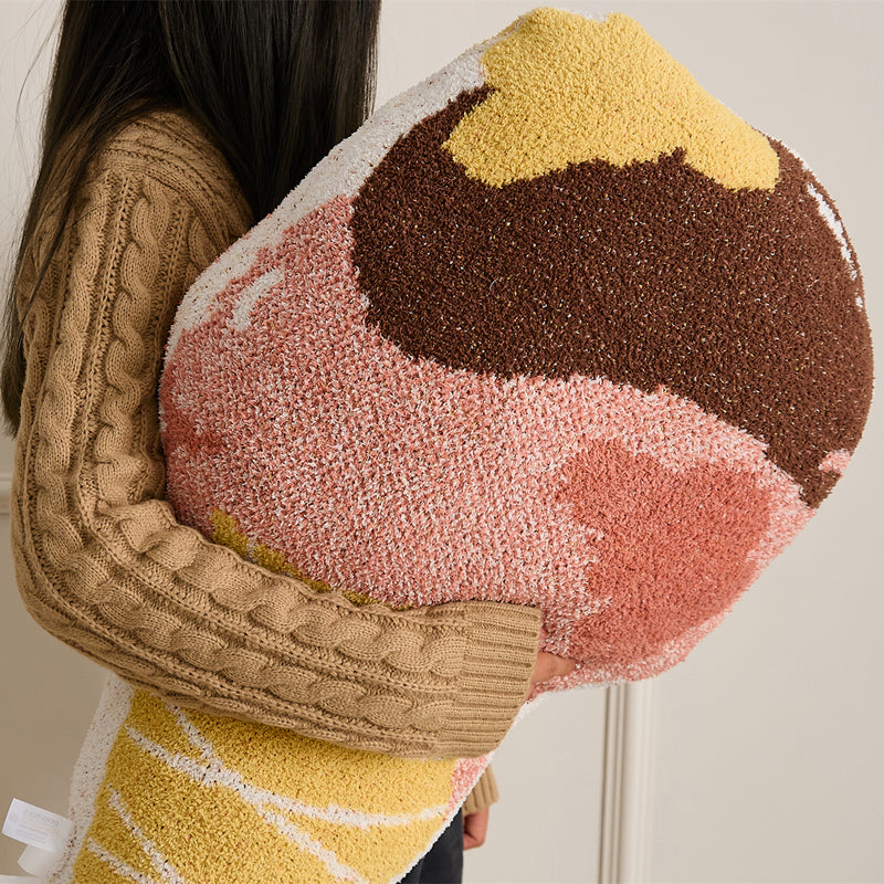 kawaii ice cream design throw pillow, view 7 - MRSLM