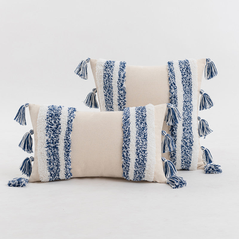 Boho tufted sofa cushion cover, view 6 - MRSLM