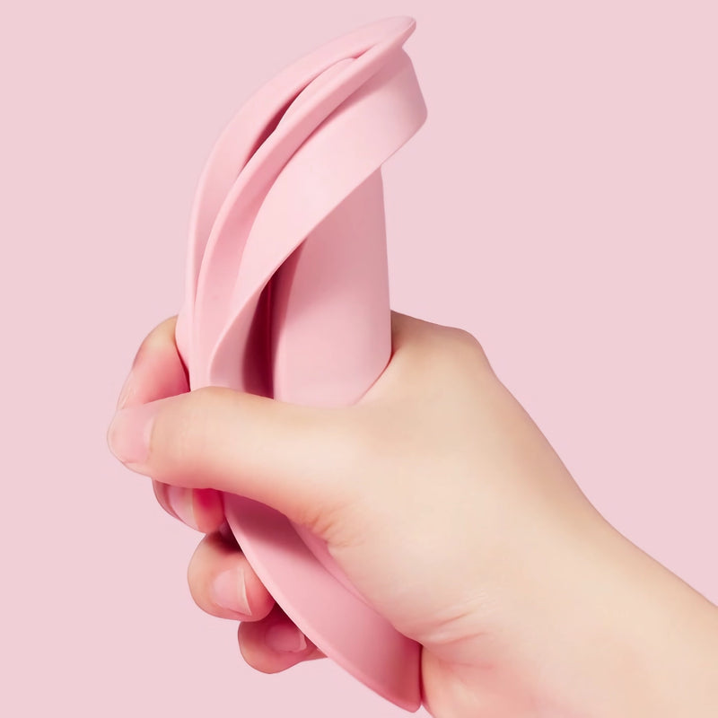 silicone folding makeup brush cleaning bowl, view 9 - MRSLM