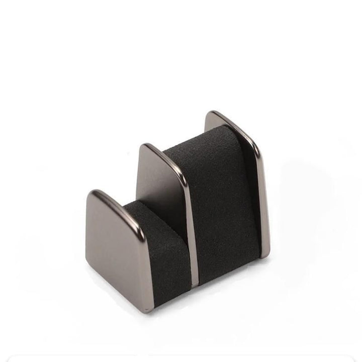 Luxury Leather & Zinc Alloy Car Glasses Holder