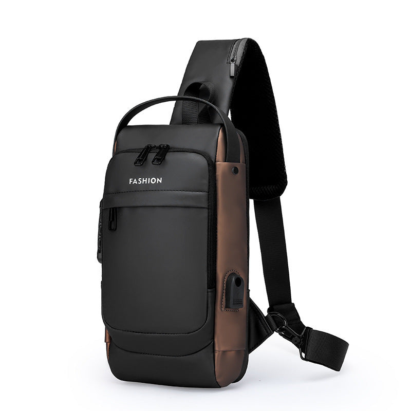 Bolsa masculina de lazer com fechadura de senha e grande capacidade.