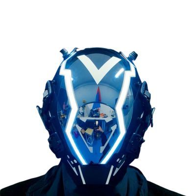 black costume mask prop, view 3 - MRSLM