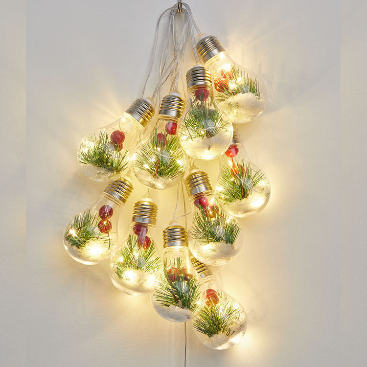 Christmas bulb string lights, view 4 - MRSLM