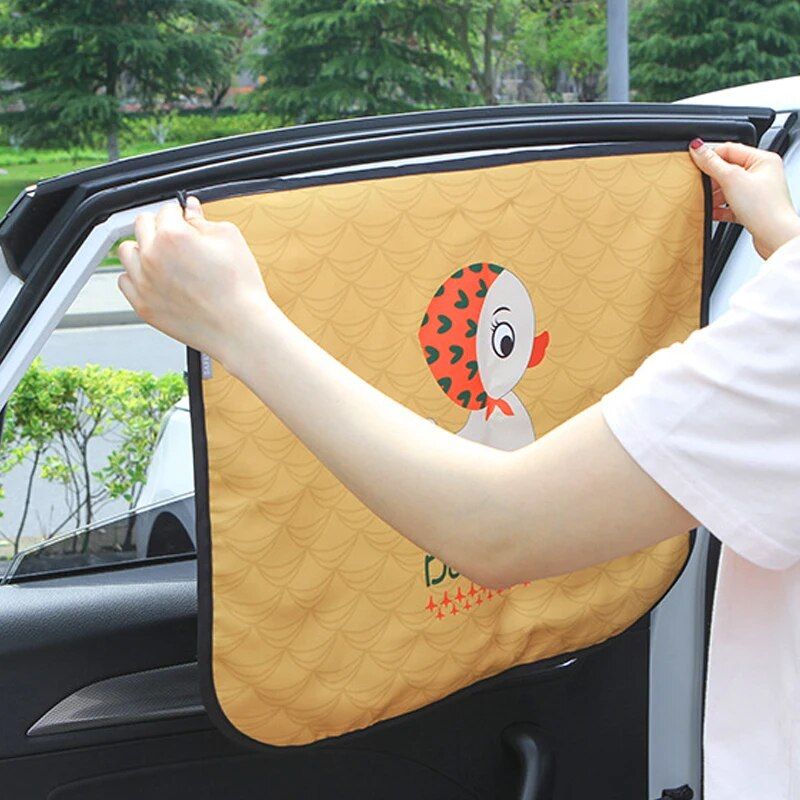 Universeller magnetischer Auto-Sonnenschutz mit niedlichem Cartoon-Design