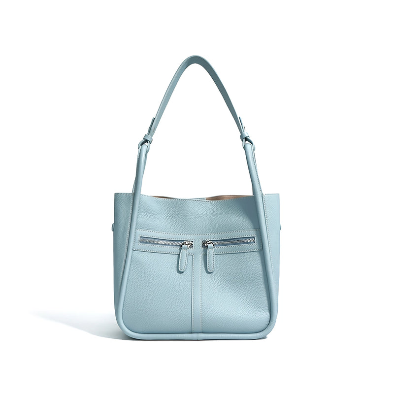 Genuine leather bucket bag, view 4 - MRSLM