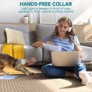 smart cat laser collar toy, view 4 - MRSLM