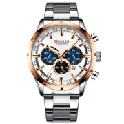 men's stainless steel quartz watch, view 4 - MRSLM