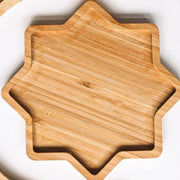 bamboo star snack tray, view 9 - MRSLM