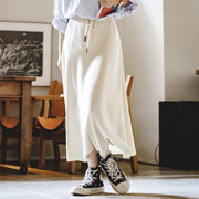 retro ribbed knit a-line skirt - MRSLM