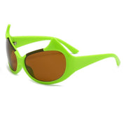 oversized cat eye sunglasses, view 6 - MRSLM