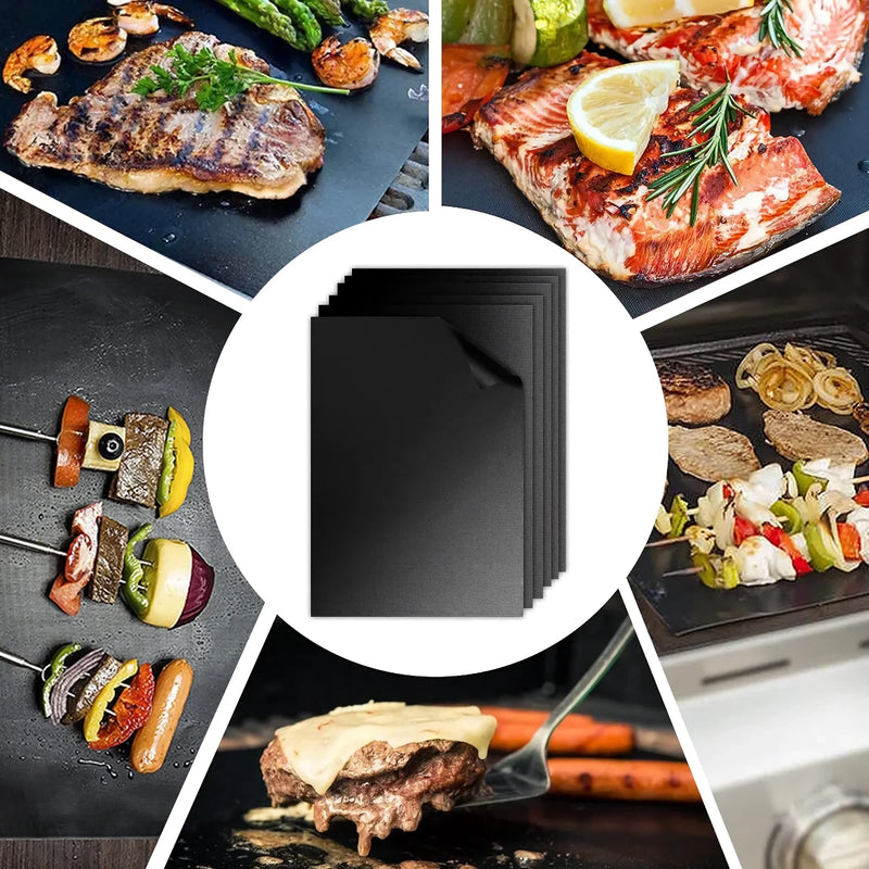 reusable non-stick BBQ grill mat, view 5 - MRSLM