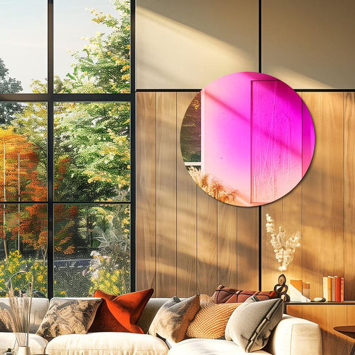 colorful gradient round wall mirror - MRSLM