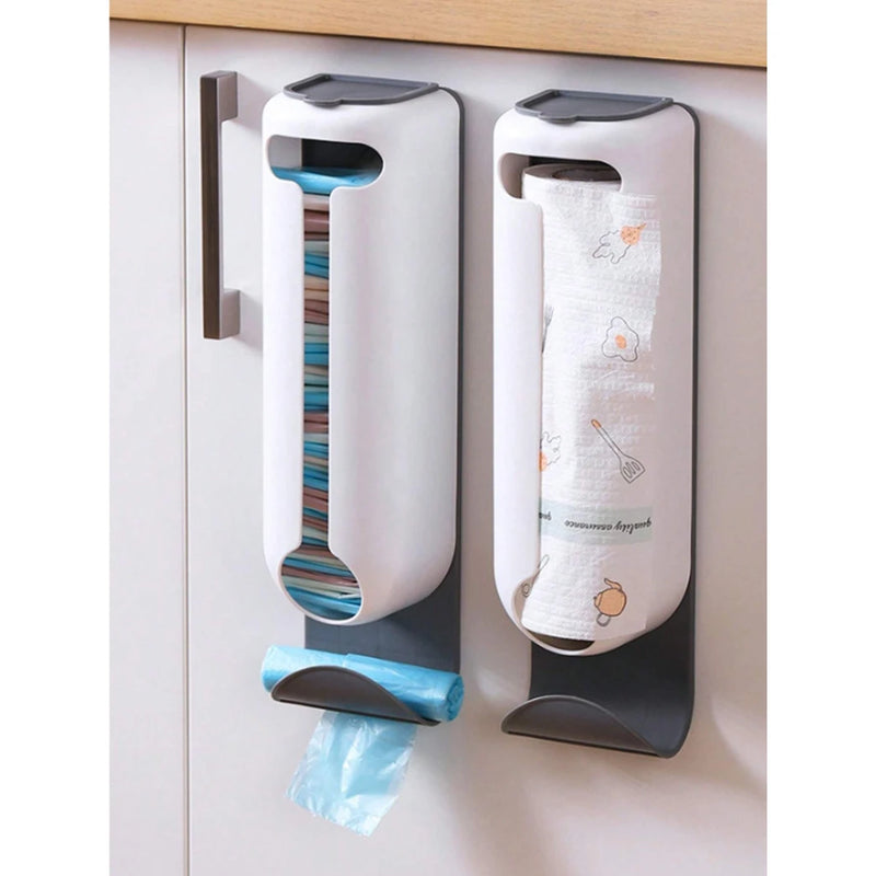 wall-mounted plastic bag dispenser, view 6 - MRSLM