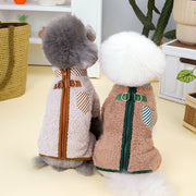 warm fleece dog jumpsuit, view 5 - MRSLM