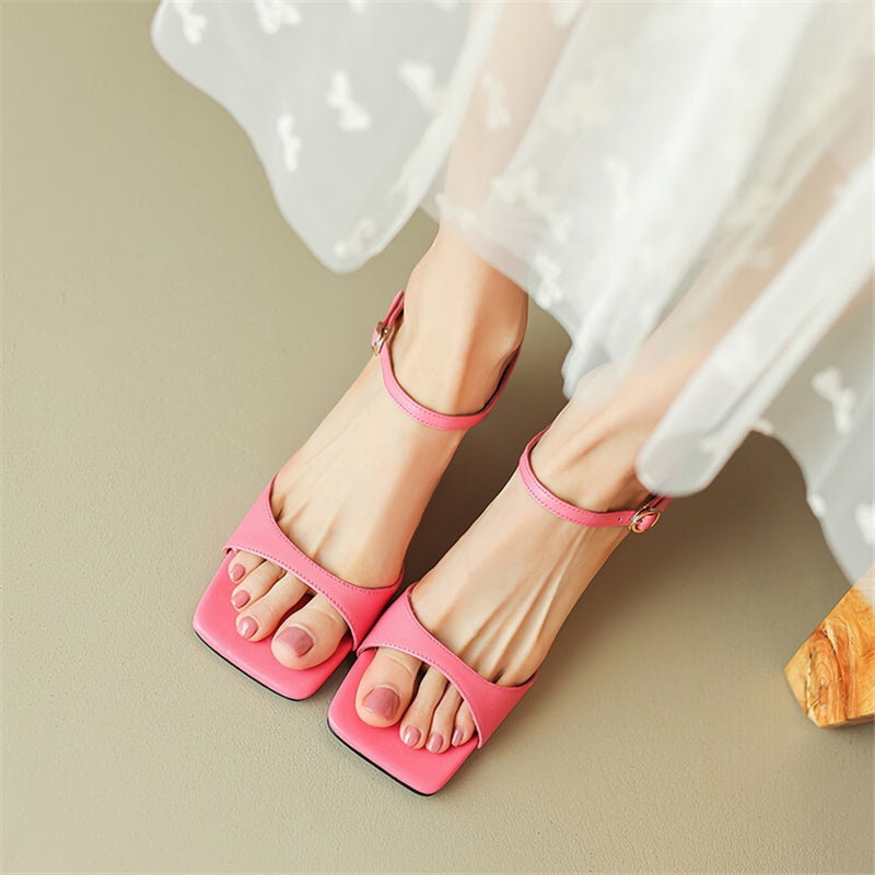 leather mule sandals - MRSLM