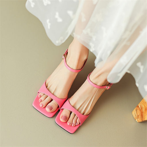 leather mule sandals - MRSLM