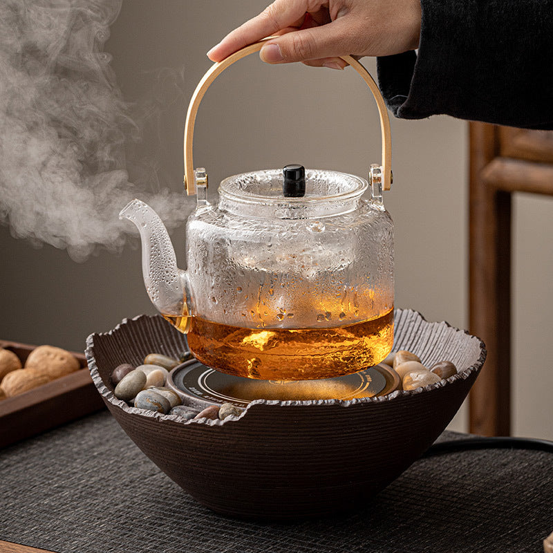 chinese steamed glass teapot set, view 9 - MRSLM