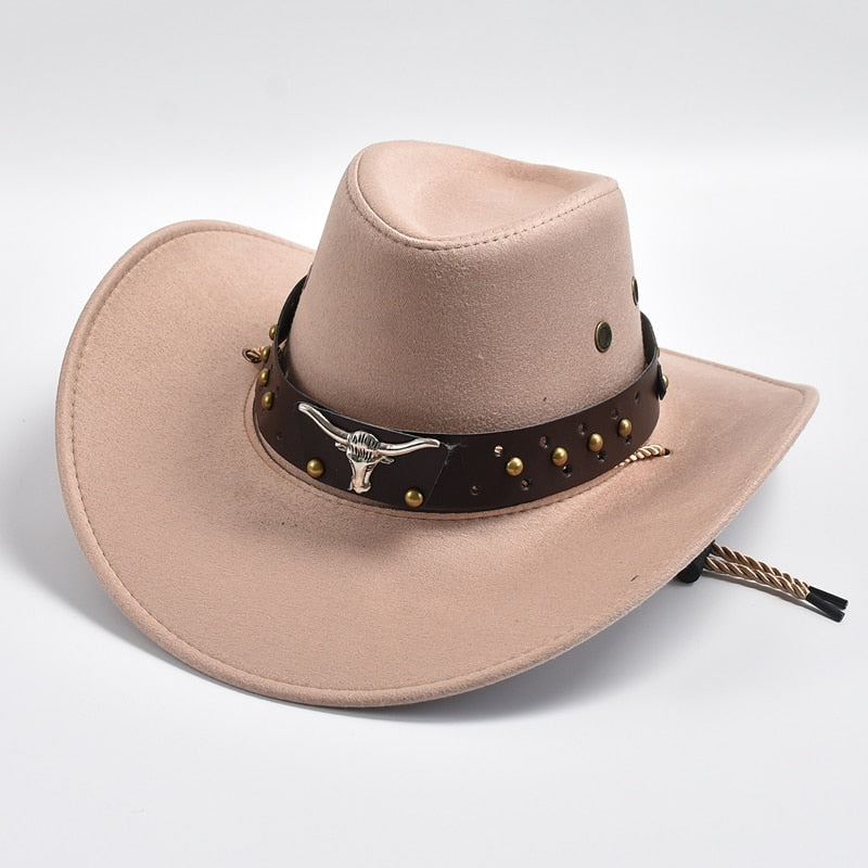 vintage western cowboy hat, view 4 - MRSLM