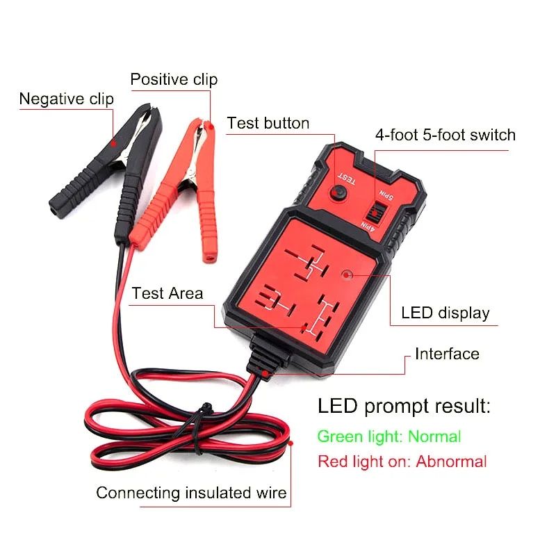 12V automotive relay tester, view 3 - MRSLM