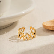 adjustable heart open ring, view 3 - MRSLM