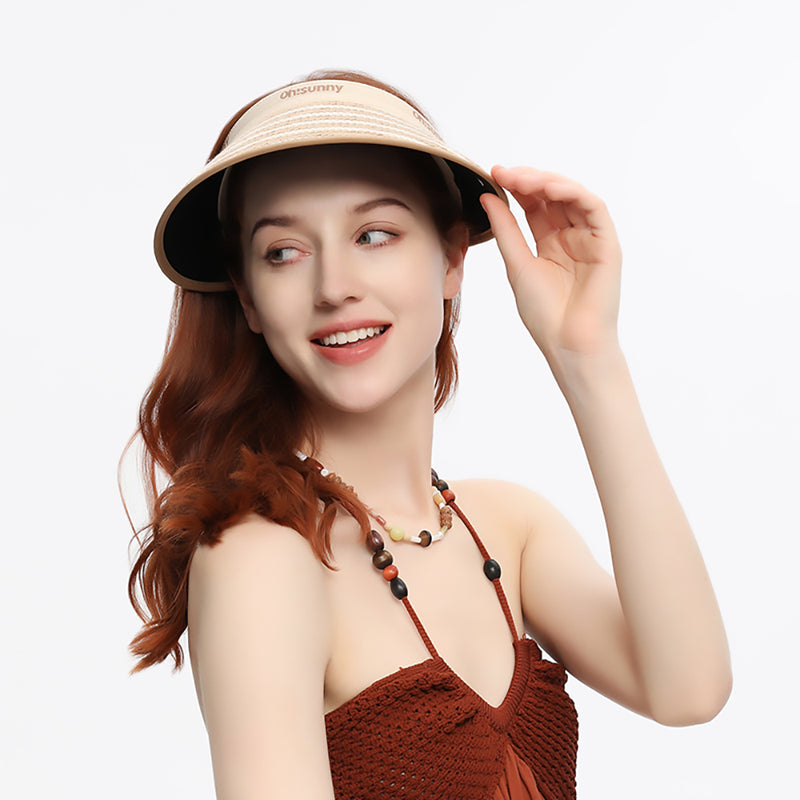 Women's UPF50+ sun visor hat, view 6 - MRSLM
