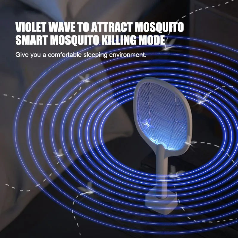 3-in-1 Electric Mosquito Swatter & Killer