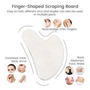 stainless steel gua sha facial tool, view 3 - MRSLM