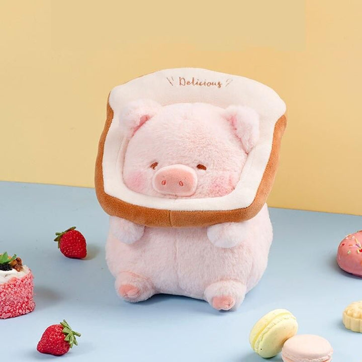 Kawaii Lulu Pig Bread Plush Toy - Adorable Stuffed Animals for Kids