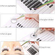 acrylic false eyelashes palette with tick mark stand, view 4 - MRSLM