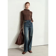 retro wide-leg denim pants, view 4 - MRSLM