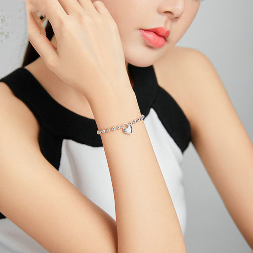silver charm bead bracelet unisex - MRSLM