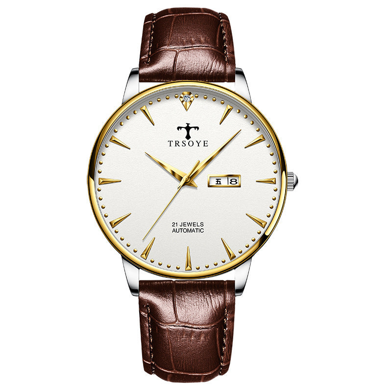 Modische, wasserdichte, automatische, hohle mechanische Uhr