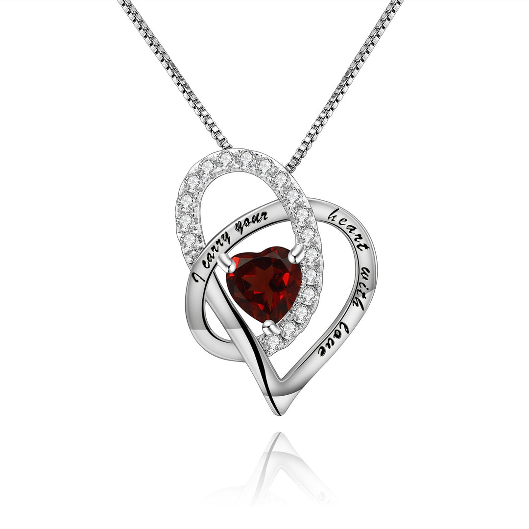 Birthstone S925 Silver Necklace Pendant