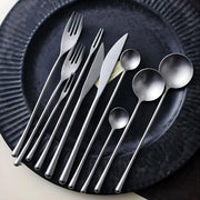 retro stainless steel cutlery set, view 3 - MRSLM