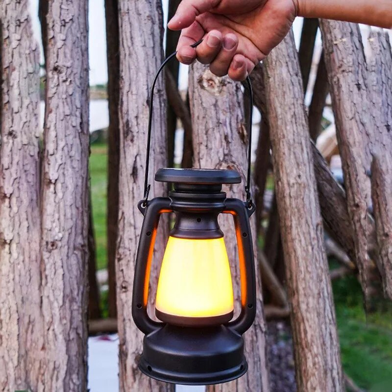 retro horse LED lantern, view 5 - MRSLM