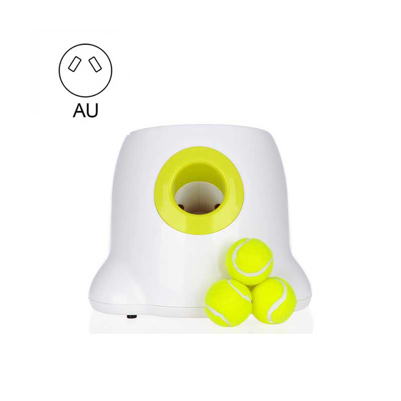 Brinquedo interativo para cães: Lançador automático de bolas de tênis