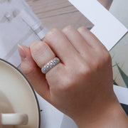 s925 silver mesh wide ring, view 4 - MRSLM