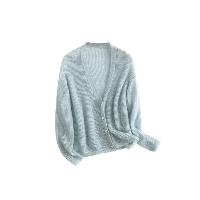 Kuscheliger Damen-Cardigan aus Mohair-Wollmischung