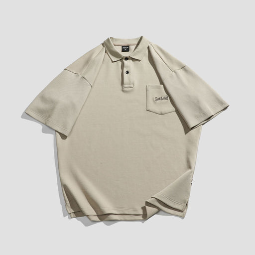 men's retro cotton polo shirt, view 5 - MRSLM